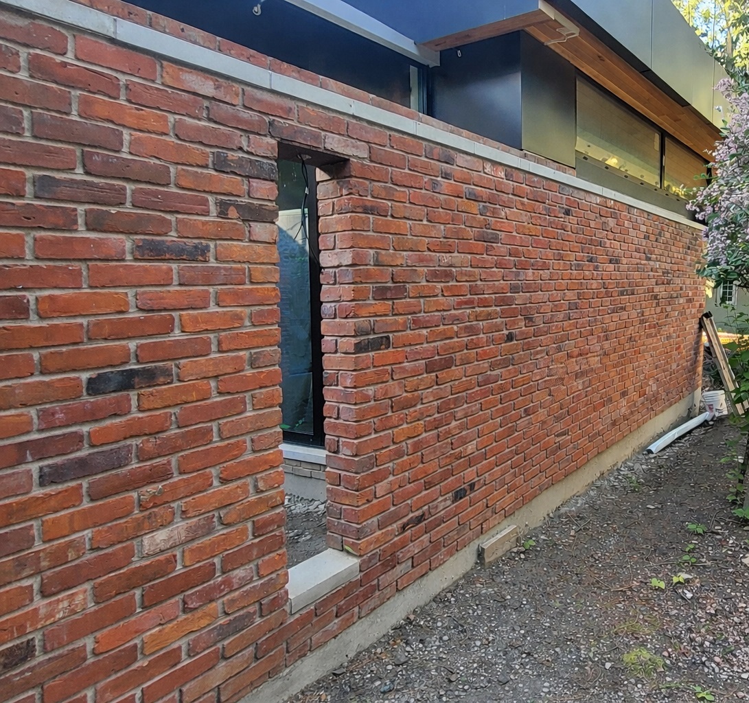 Clean red brick surface restored by Ace Power Washing GTA