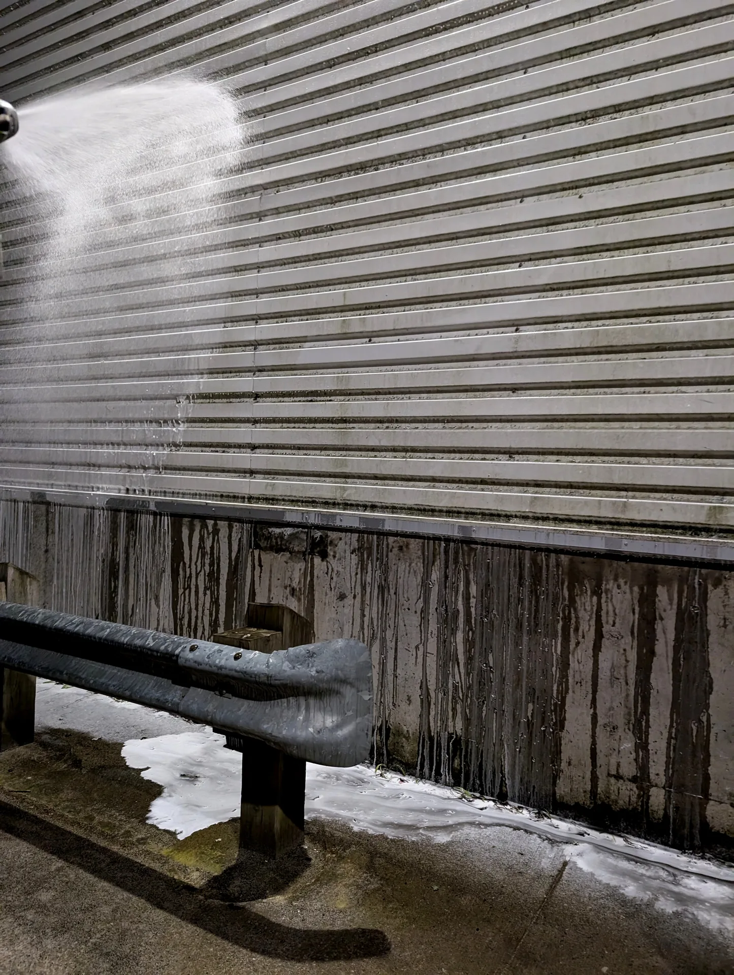 Metal warehouse cladding cleaning and property maintenance service