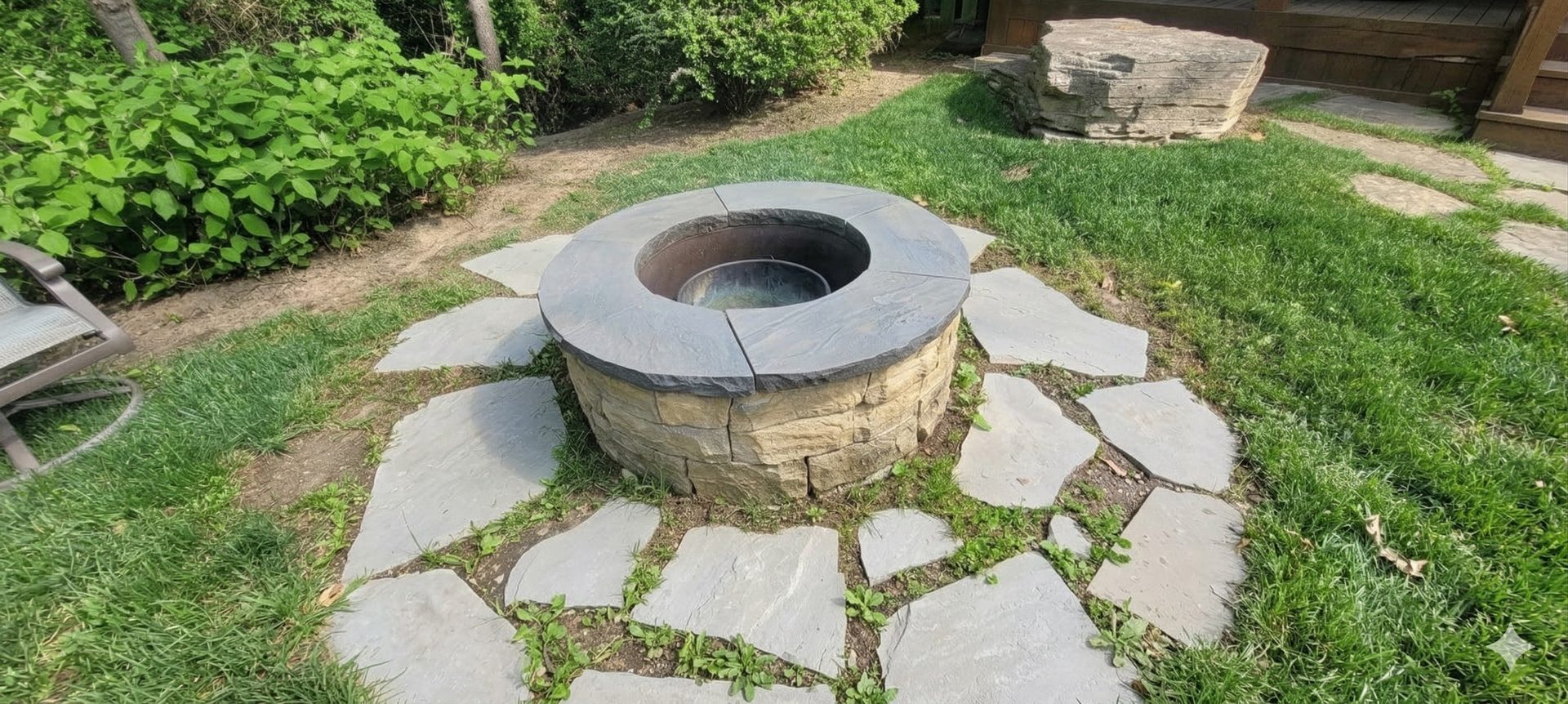 Natural stone fireplace in Forest Hill restored to its original architectural elegance by ACE professional chemical masonry restoration